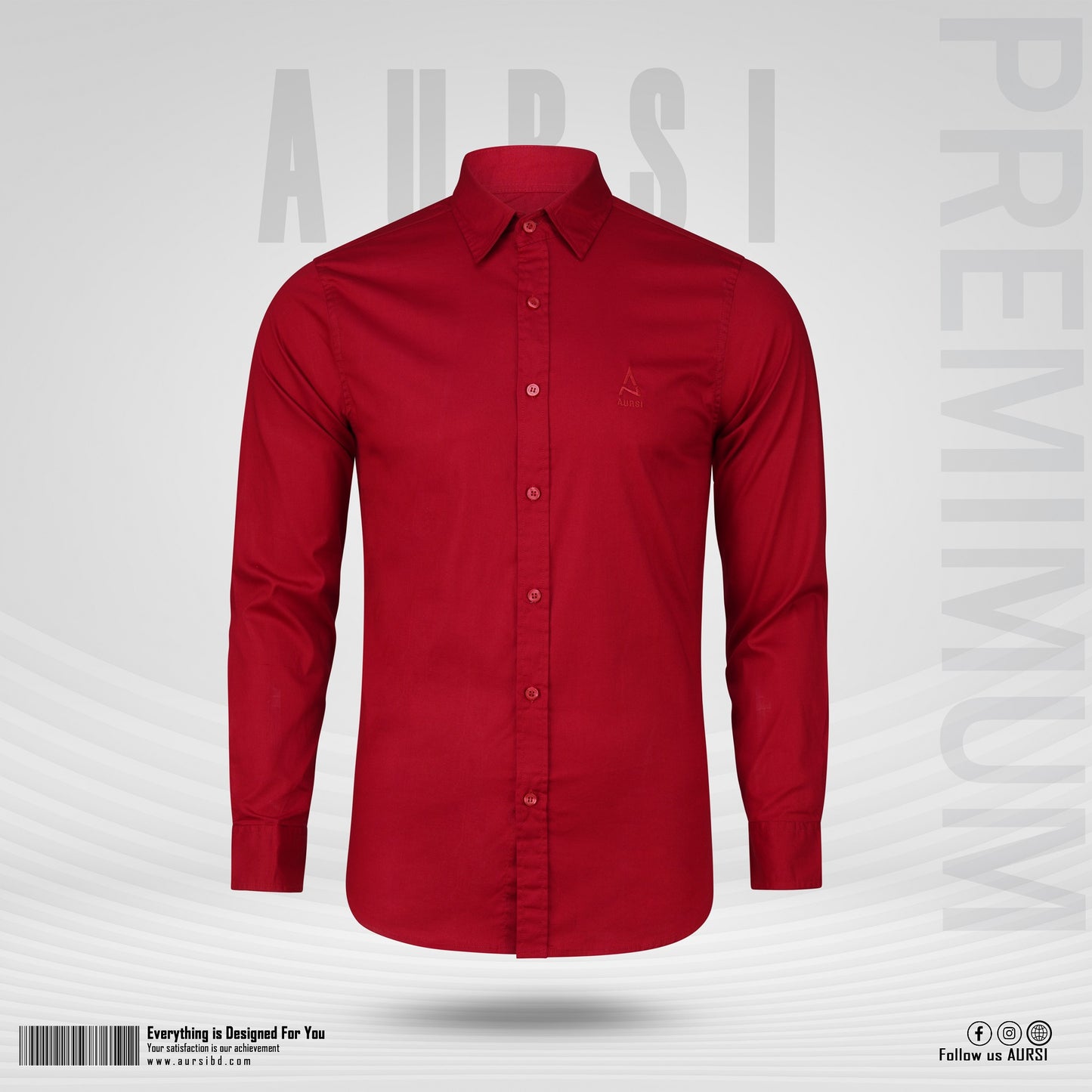 Men’s Formal Shirt - Maroon