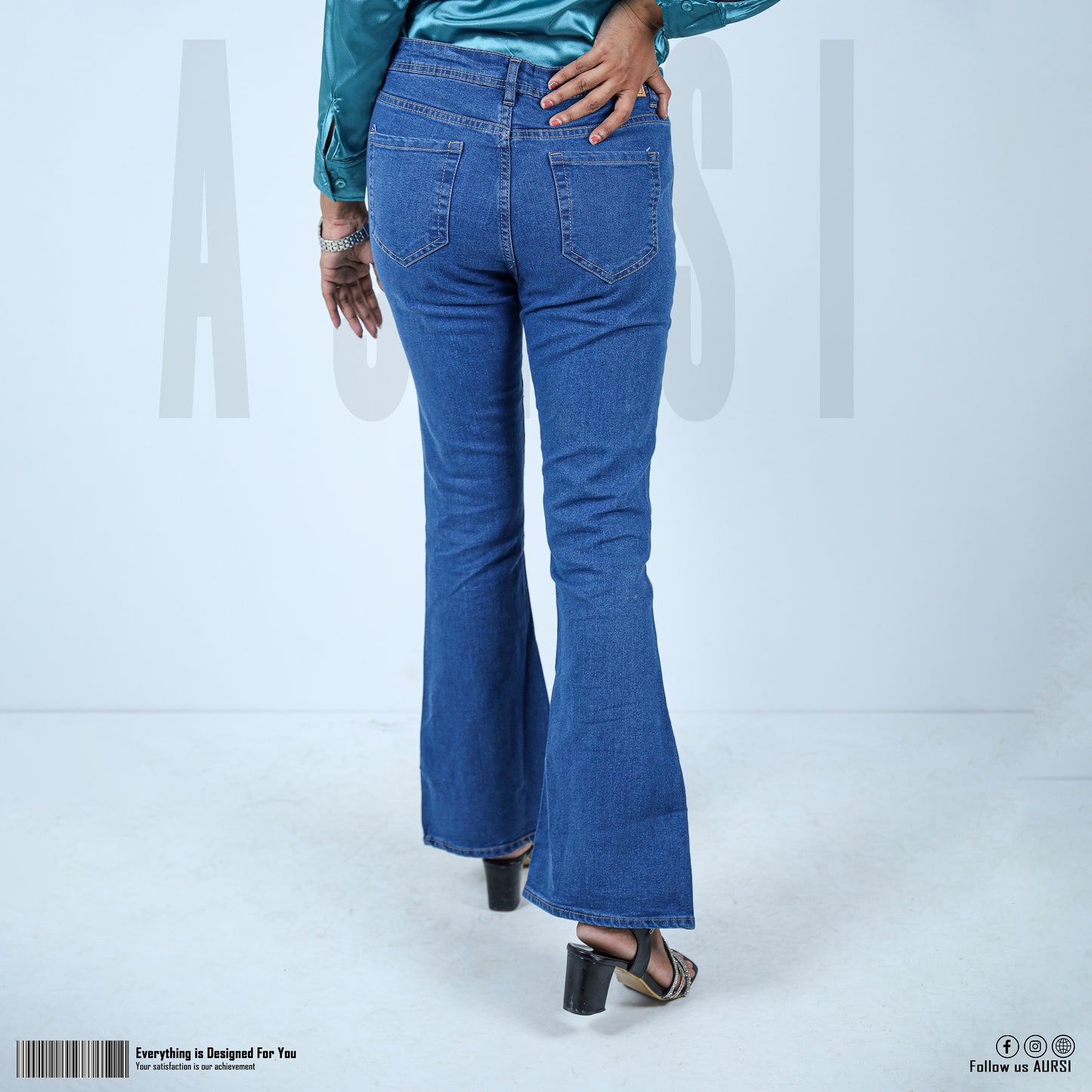 Denim Bootcut Pant - Dark Blue