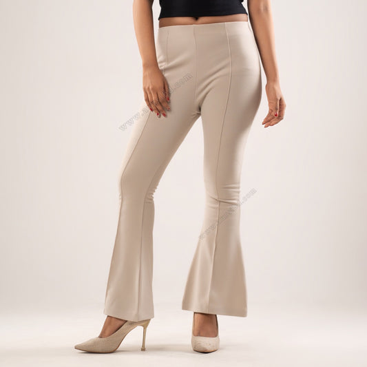 Flare Pants - Imported Spandex Fabric - Off White