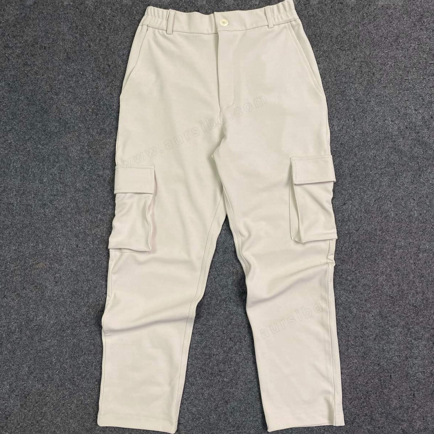 Baggy Cargo Pants - Off-White