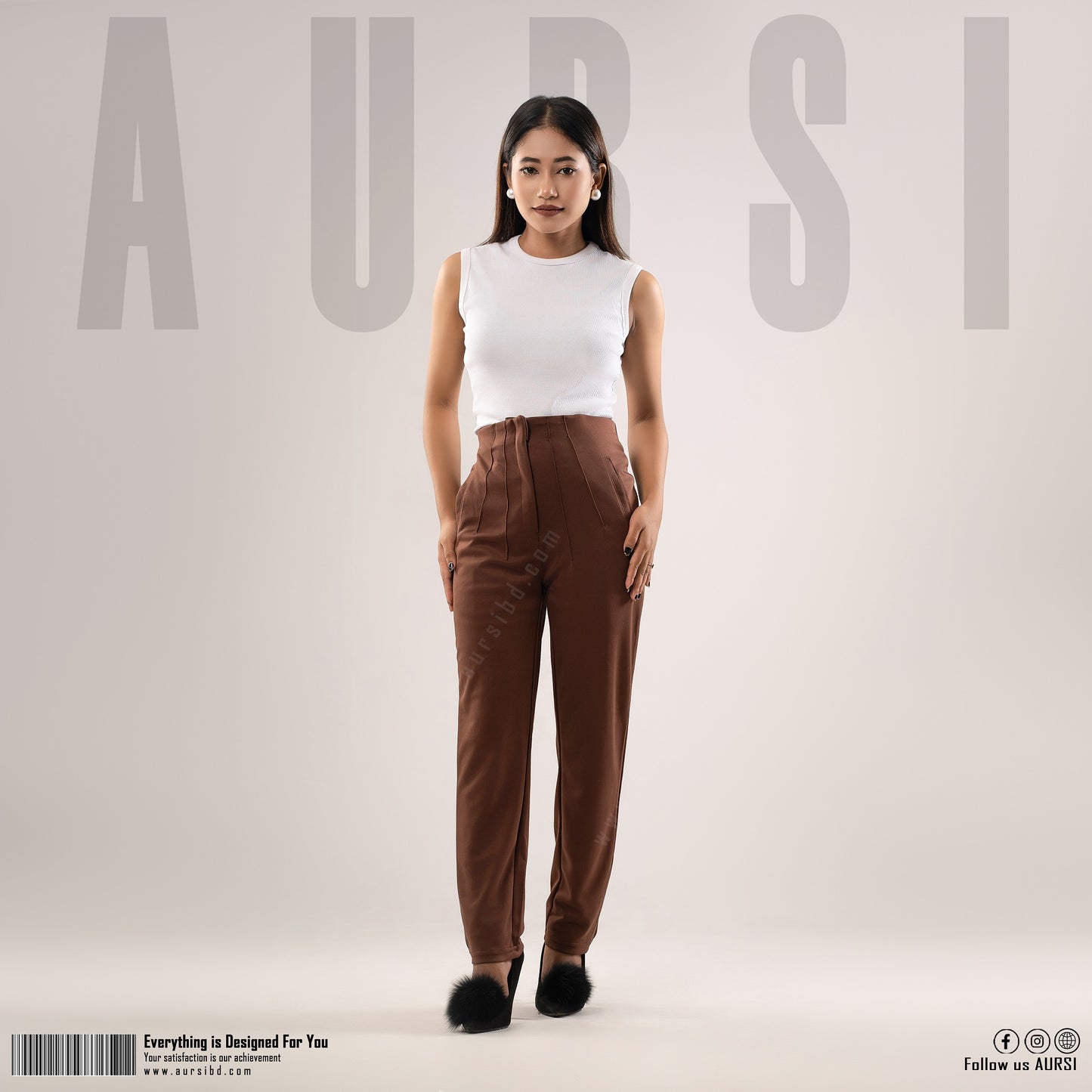 Formal Pant - Polyester Spandex - Coffee