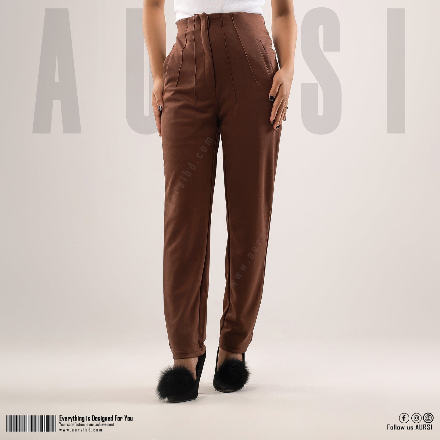 Formal Pant - Polyester Spandex - Coffee