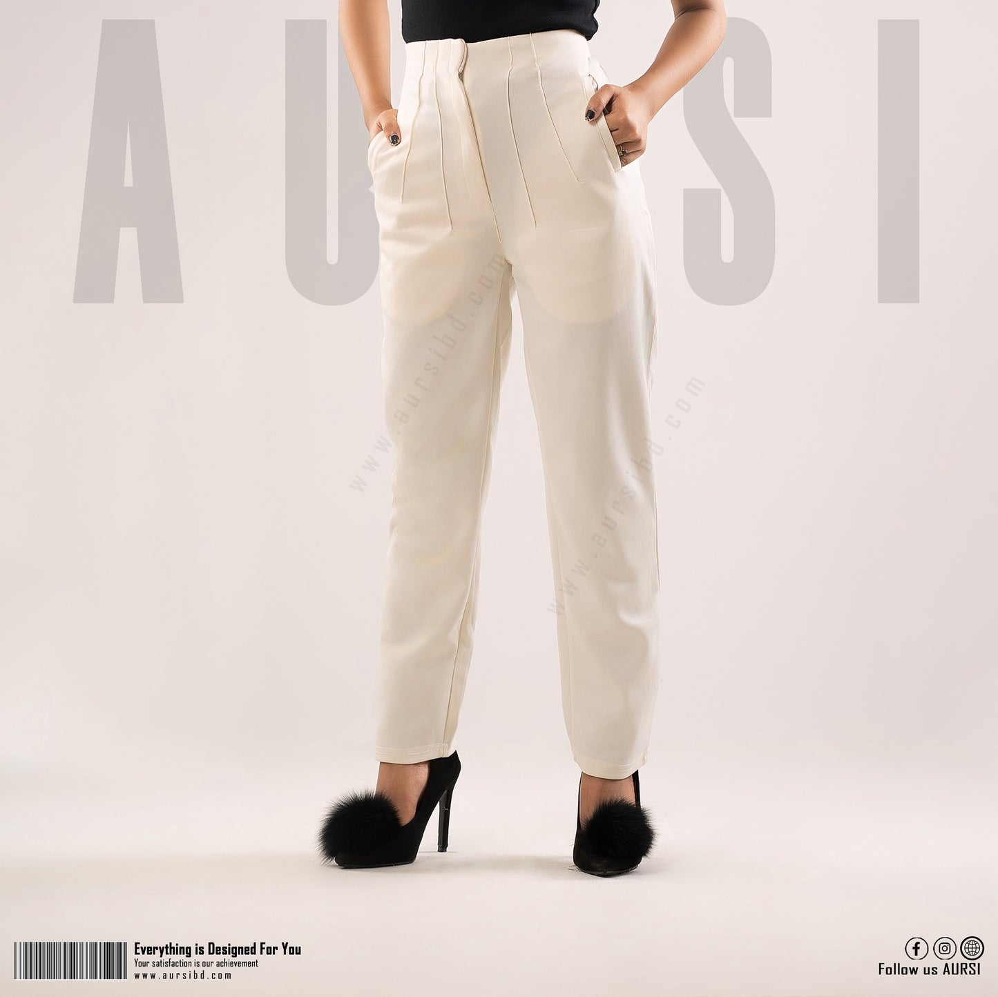 Formal Pant - Polyester Spandex - Off-White