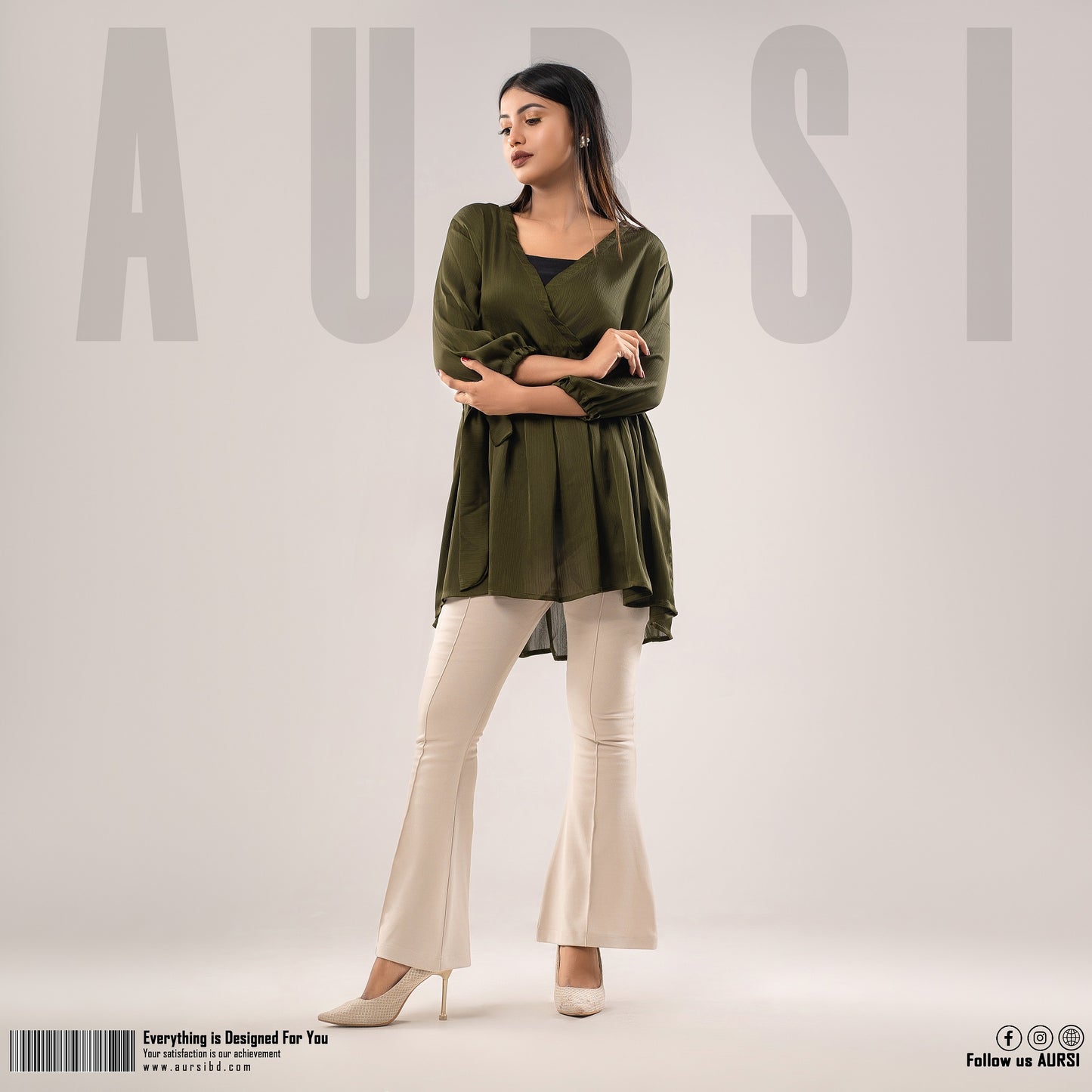 Midi Tops - Olive Color - AURSI