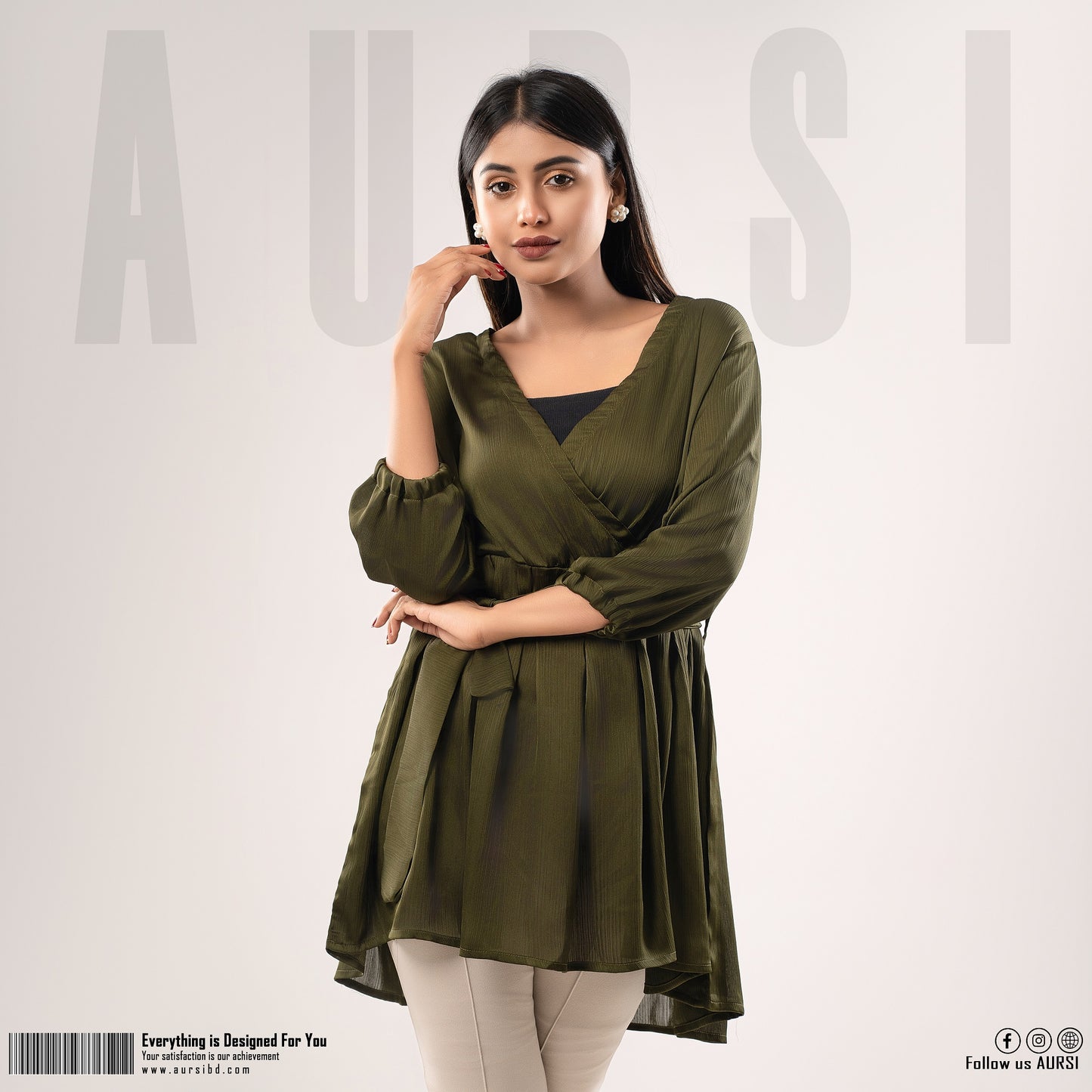 Midi Tops - Olive Color - AURSI