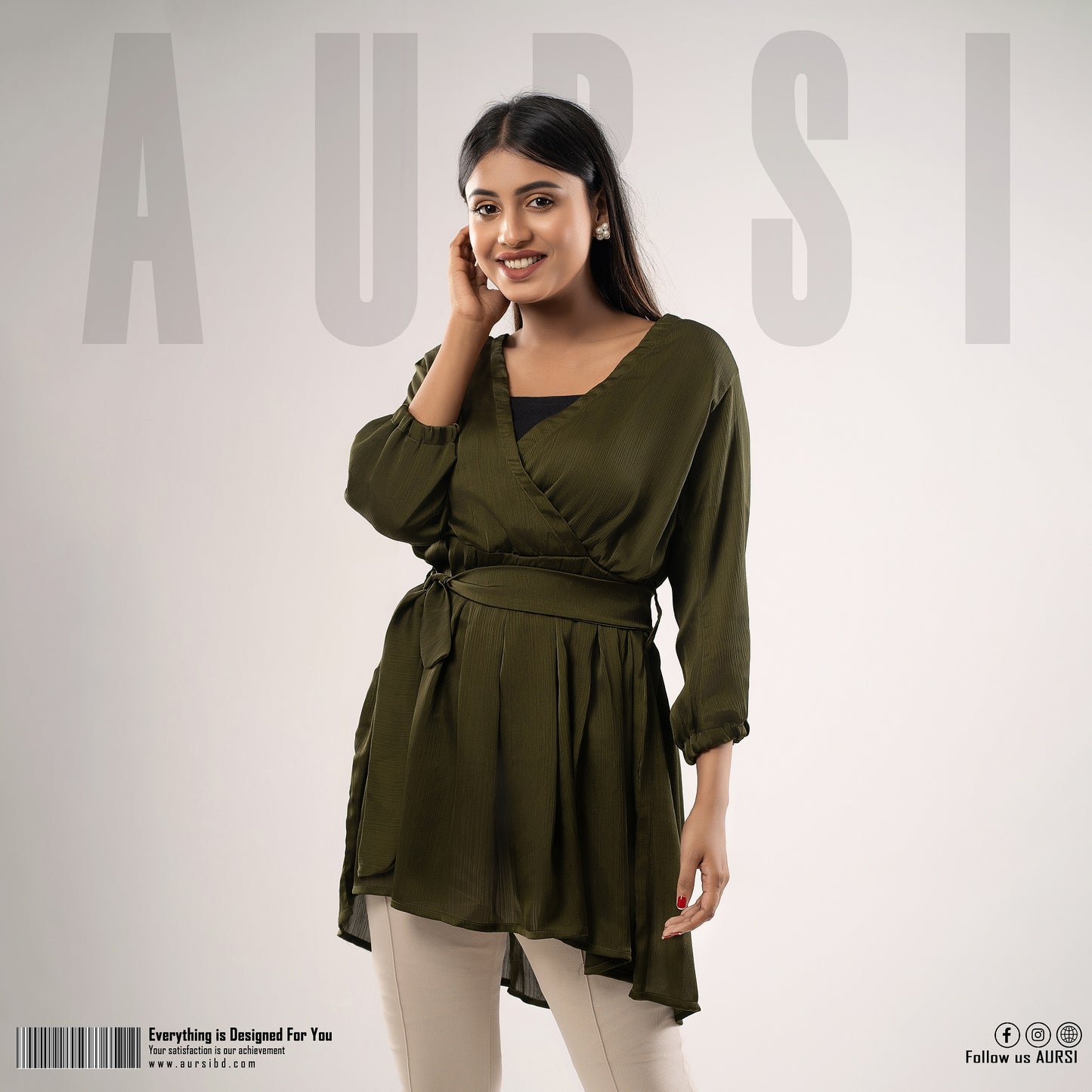 Midi Tops - Olive Color - AURSI